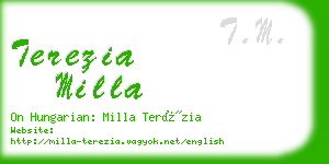 terezia milla business card